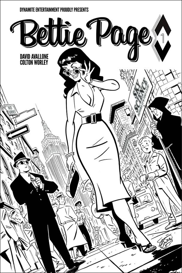 Bettie Page (2017) issue 1-K Scott Chantler Black and White 1:40 Cover