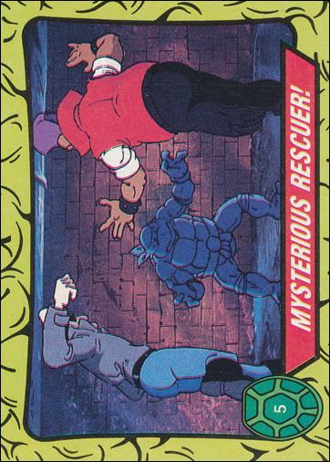 Teenage Mutant Ninja Turtles: Series 1 (Base Set) card 5 Mysterious Rescuer!