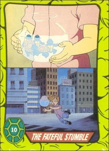 Teenage Mutant Hero Turtles (Ireland) (Base Set) card 10 The Fateful Stumble