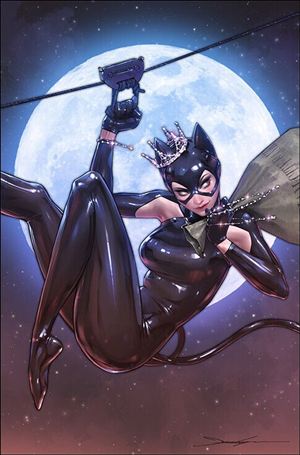 Catwoman (2018) issue 45-H Golden Apple Jee-Hyung Lee Virgin Foil Cover