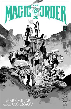Magic Order 3 issue 2-B Gigi Cavenago Black & White Cover