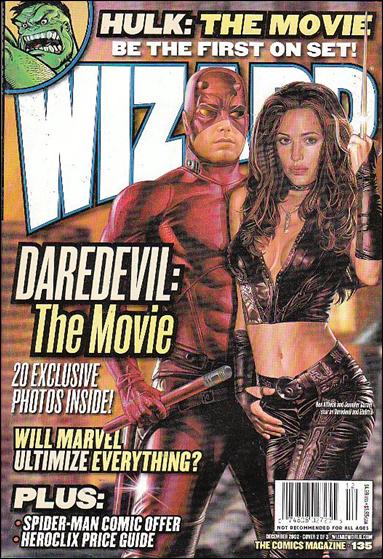 Wizard: The Comics Magazine issue 135-B Greg Horn Daredevil and Elektra Cover