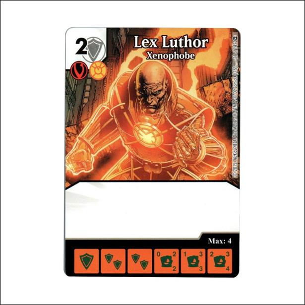DC Comics Dice Masters War of Light card 21 Lex Luthor: Xenophobe