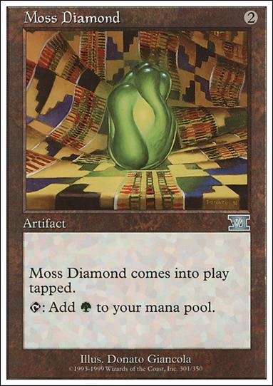Magic the Gathering: 6th Edition (Base Set) card 301 Moss Diamond