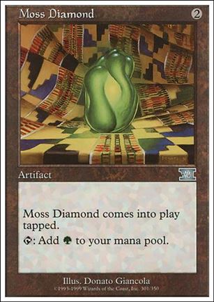 Magic the Gathering: 6th Edition (Base Set) card 301 Moss Diamond