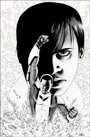 Noble issue 1-E John Cassaday Diamond Retailer Summit B&W Cover