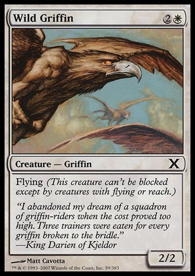 Magic the Gathering: 10th Edition (Base Set) card 59 Wild Griffin