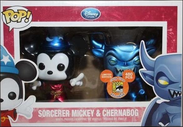POP! Disney Multi-Packs figure nn1 Sorcerer Mickey & Chernabog (Metallic) SDCC 1/480