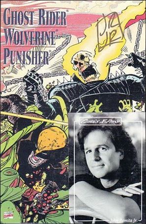 Ghost Rider/Wolverine/Punisher: Hearts of Darkness issue 1-C Comics X-Press (Signed by John Romita Jr.) 1/3000