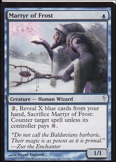 Magic the Gathering: Coldsnap (Base Set) card 40 Martyr of Frost