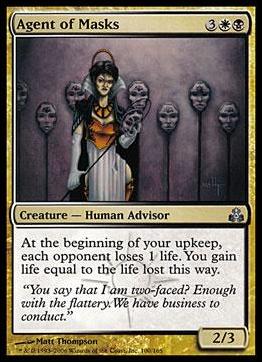 Magic the Gathering: Guildpact (Base Set) card 100 Agent of Masks