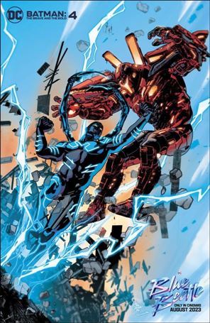 Batman: The Brave and the Bold (2023) issue 4-D Mike Deodato Jr Blue Beetle Movie Cover