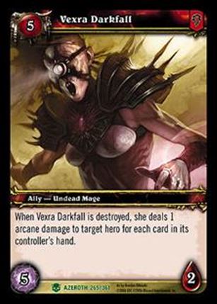 World of Warcraft: Heroes of Azeroth (Base Set) card 265 Vexra Darkfall