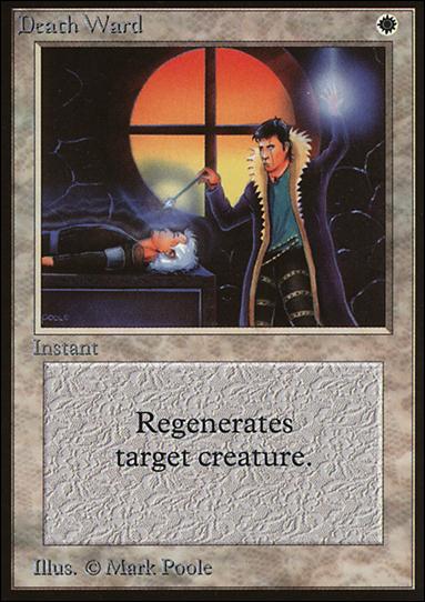 Magic the Gathering: Limited Edition Beta (Base Set) card 18 Death Ward