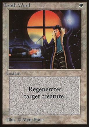 Magic the Gathering: Limited Edition Beta (Base Set) card 18 Death Ward