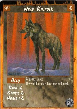 Rage Limited (Base Set) card 303 Wolf Kinfolk 