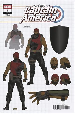 Sam Wilson: Captain America (2025) issue 2-F Taurin Clarke Design 1:10 Cover