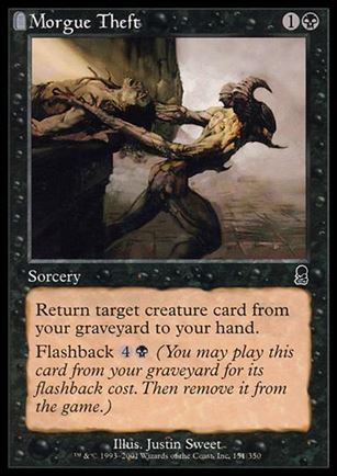 Magic the Gathering: Odyssey (Base Set) card 151 Morgue Theft