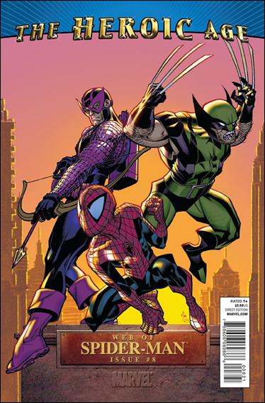Web of Spider-Man (2009) issue 8-B Brian Stelfreeze 1:15 "Heroic Age" Cover