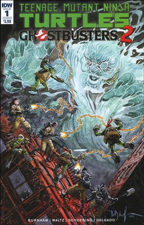 Teenage Mutant Ninja Turtles/Ghostbusters 2 issue 1-B Dave Wachter Cover