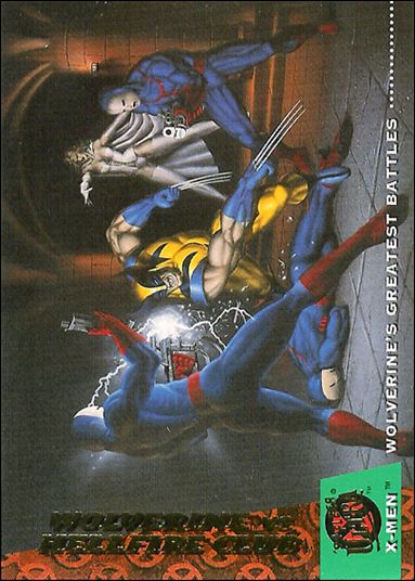 1994 Fleer Ultra X-Men (Base Set) card 144 Wolverine vs. Hellfire Club