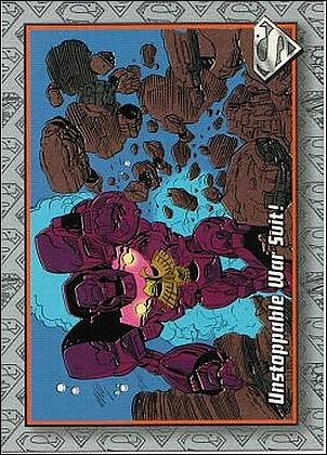 Return of Superman (Base Set) card 40 Unstoppable War Suit!