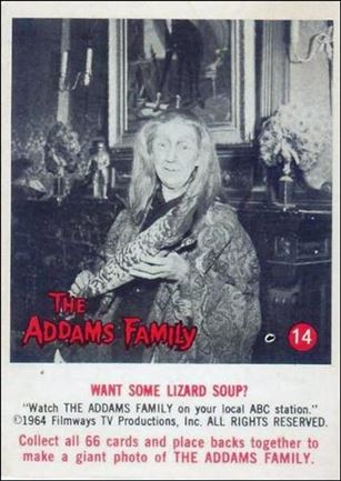 Addams Family (Base Set) card 14 Want Some Lizard Soup?