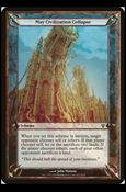 Magic the Gathering: Archenemy (Scheme Subset) card 25 May Civilization Collapse
