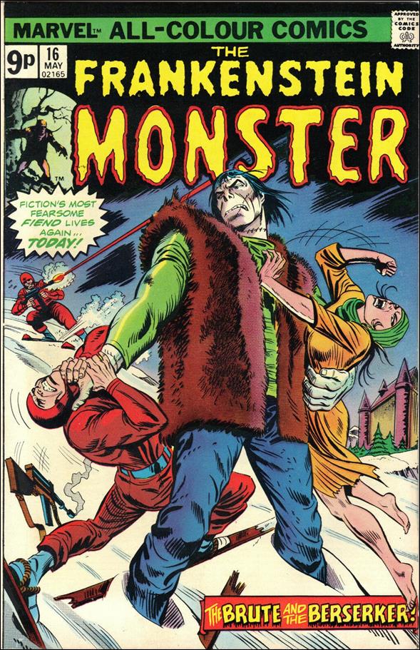 Frankenstein (1973) issue 16-B UK Price Cover