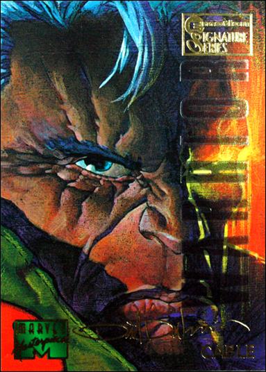 1995 Marvel Masterpieces (Multi-Foil E-Motion Parallel Base Set) card 13 Cable