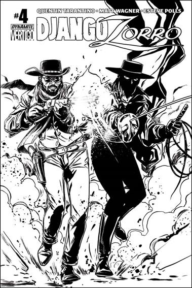 Django/Zorro issue 4-E Marc Laming 1:15 Black & White Cover