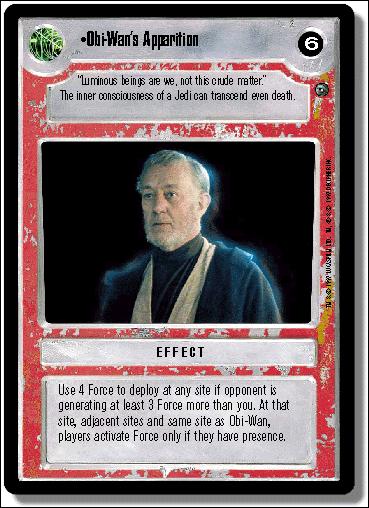 Star Wars: Dagobah Limited (Base Set) card 116 Obi-Wan's Apparition