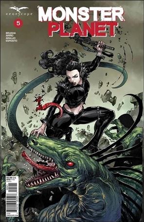 Monster Planet issue 5-B Harvey Tolibao Cover