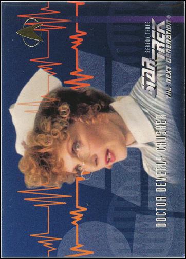 Star Trek: The Next Generation - The Episode Collection Season Three (Base Set) card 215 Doctor Beverly Crusher