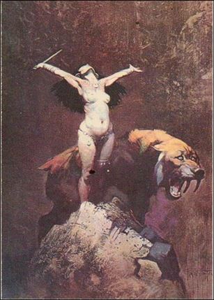 Frazetta (Base Set) card 26 Sun Goddess