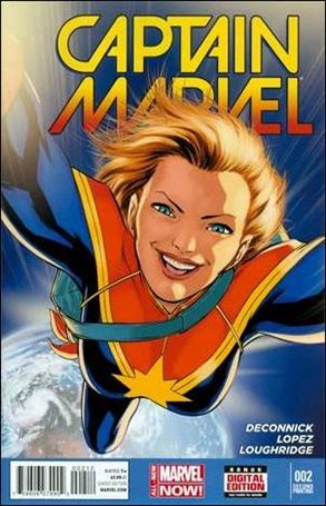 Captain Marvel (2014) issue 2-C David Lopez Cover (2nd Printing)