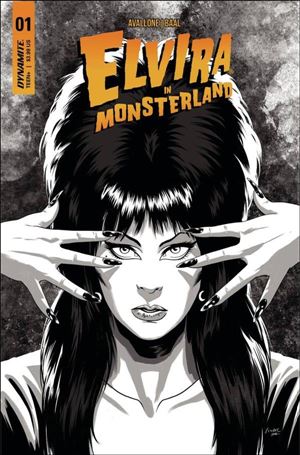 Elvira in Monsterland issue 1-F Kewber Baal 1:10 B&W Cover