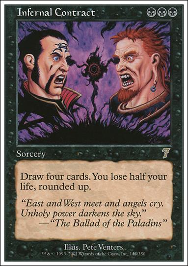 Magic the Gathering: 7th Edition (Base Set) card 143 Infernal Contract