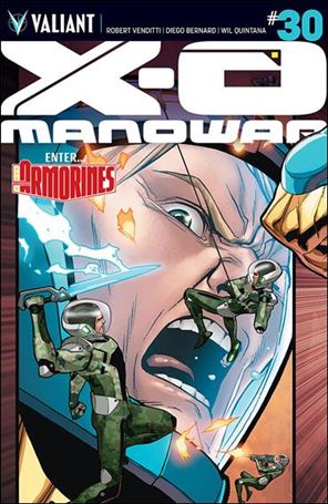 X-O Manowar (2012)  issue 30 Clayton Henry Left Side Cover
