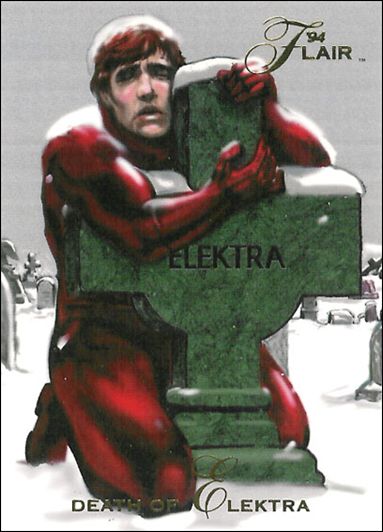 Marvel Annual Flair '94 (Base Set) card 43 Death of Elektra