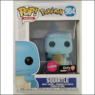 POP! Games figure 504-B Squirtle (Flocked)