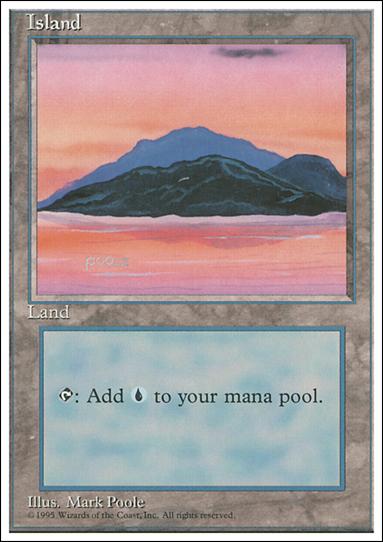 Magic the Gathering: 4th Edition (Base Set) card 365-C Island