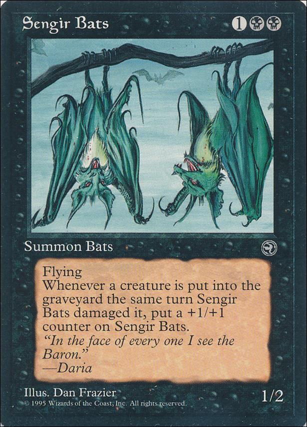 Magic the Gathering: Homelands (Base Set) card 57-B Sengir Bats