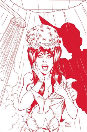 Elvira in Horrorland issue 1-Q John Royle 1:15 Red Line Art Cover