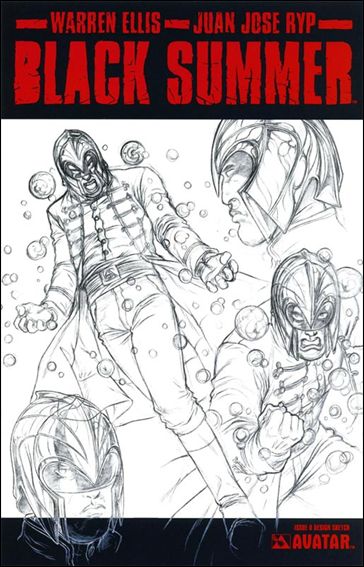 Black Summer issue 0-C Design Sketch Cover