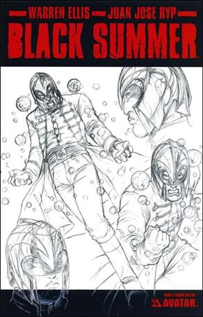 Black Summer issue 0-C Design Sketch Cover