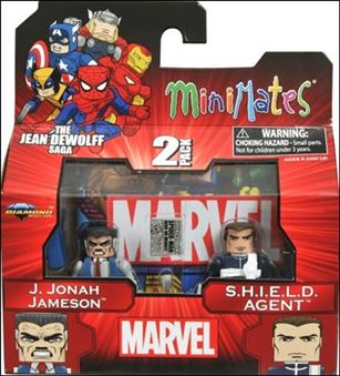 Marvel Minimates figure 126 J. Jonah Jameson and S.H.I.E.L.D. Agent