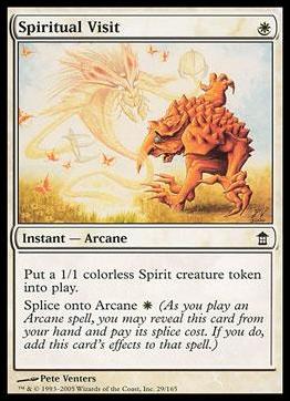 Magic the Gathering: Saviors of Kamigawa (Base Set) card 29 Spiritual Visit