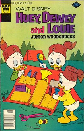 Walt Disney Huey, Dewey and Louie: Junior Woodchucks  issue 49-B Whitman Cover