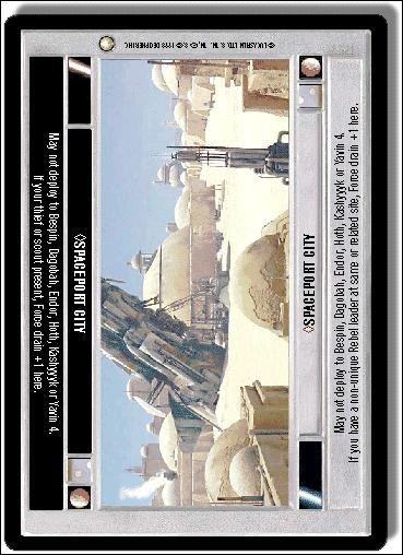 Star Wars: Special Edition Limited (Base Set) card 282 Spaceport City